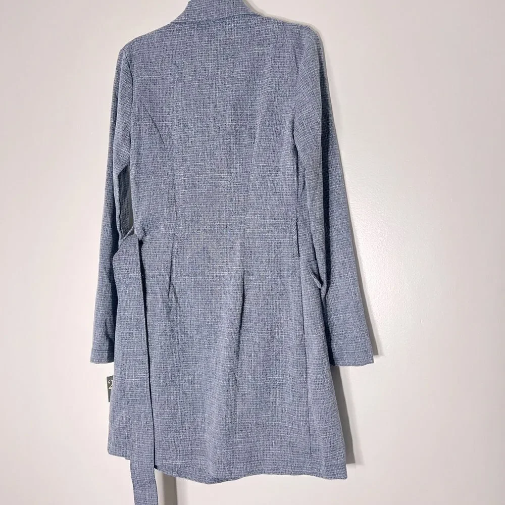 NWT CITY STUDIOS Juniors' 2-Piece Belted Jacket & Dress Set blue size 1